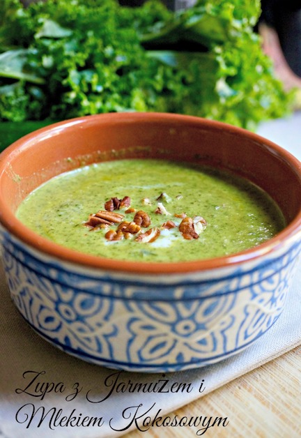 Krem z Jarmużem, Jabłkiem i Mlekiem Kokosowym