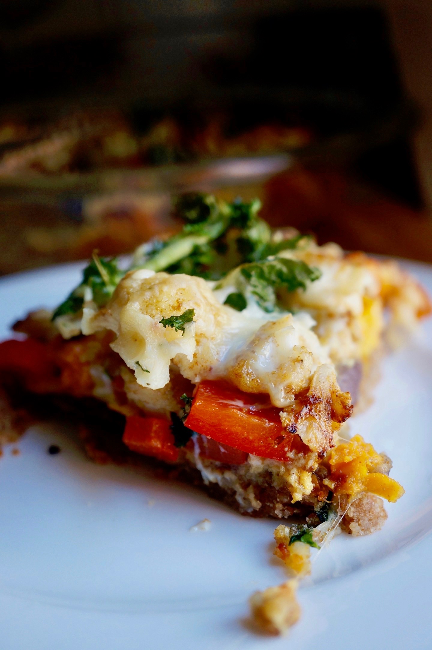 Tarta z Karmelizowaną Cebulą, Słodkim Ziemniakiem i Kalafiorem